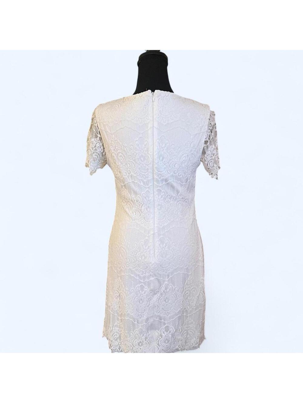 Kensie white lace dress fairy coquette cottagecore mini dress Size 8 🤍 - Picture 5 of 7